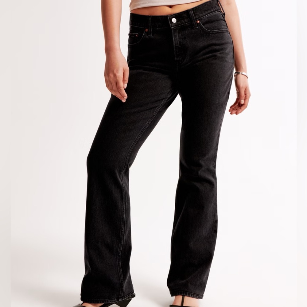 Abercrombie Curve Love Low Rise Boot Jean